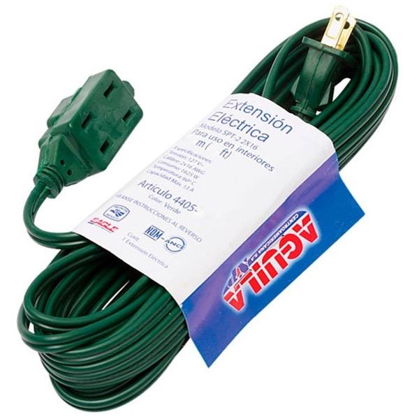 EXTENSIÓN ELÉCTRICA VERDE 2X16 4.65MT