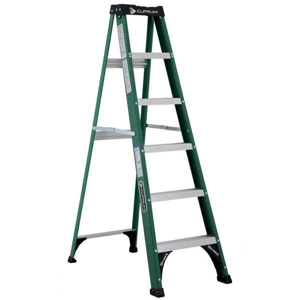 ESCALERA FIBRA VIDRIO TIPO TIJERA 150KG 3217-06N