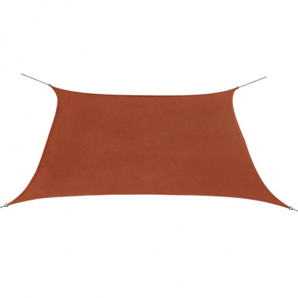 TOLDO VELA CUADRADO 3.6X3.6 TERRACOTA