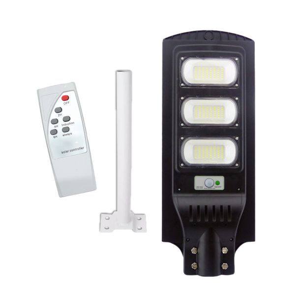 LÁMPARA SOLAR COMERCIAL CON CONTROL 120W 6.5K CON BRAZO