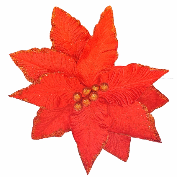 PASTORA ROJA CON PISTILO BOLITAS 30X30X25CM