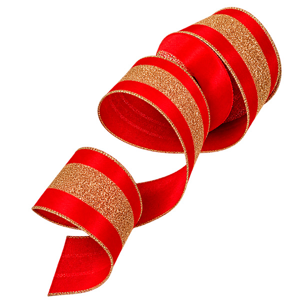 CINTA 6CM DORADO/ROJO