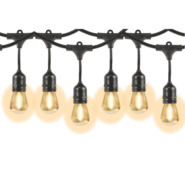 SET LUCES 24 BOMBILLOS LED 14.6M 125V/750