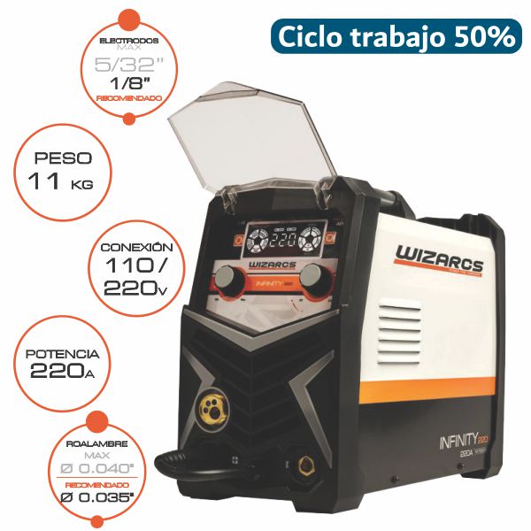 INVERSOR MULTIPROCESO 110/220V 220A WMI-220