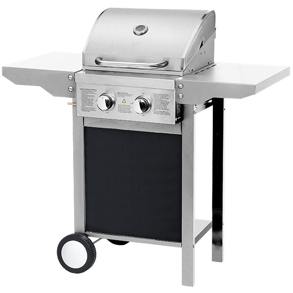 PARRILLAGAS 2 QUEMADORES ACERO INOXIDABLE KYQ-M22Q