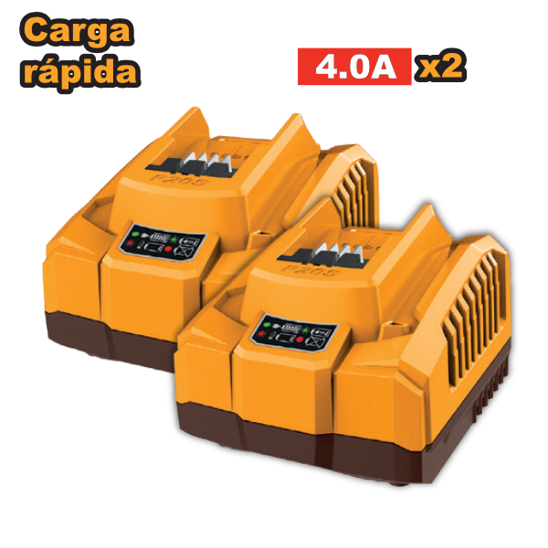 KIT 2 CARGADORES 20V 4.0AH UCOSLI250388